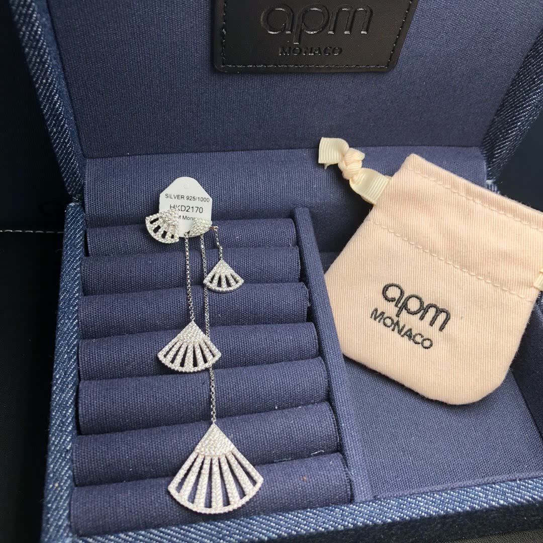 APM Monaco Fan-Shaped Earrings